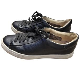 Roots Women's Black Lace Up Leather Sneakers